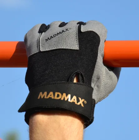 Рукавички для фітнесу MadMax MFG-871 Damasteel Grey/Black XL