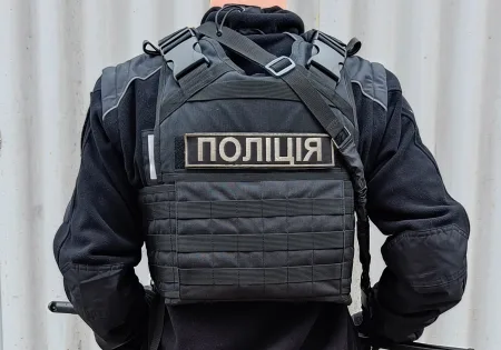 Плитоноска Pantsyr-2 (тактичний військовий жилет, бронежилет MOLLE) чорний