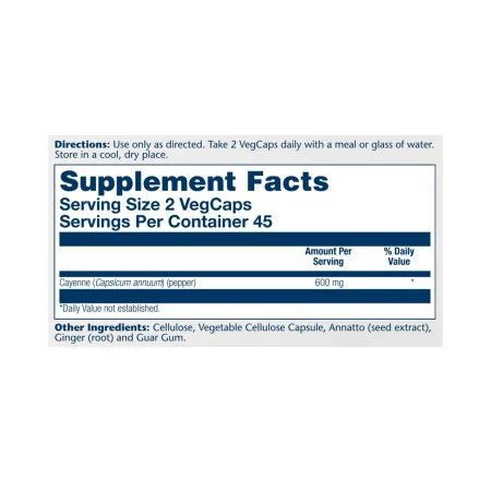 Cool Cayenne Pepper 40000 HU 600 мг - 90 капсул