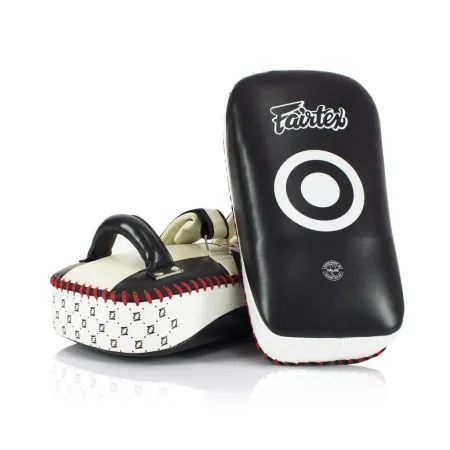 Пади для тайського боксу Fairtex KPLC2 Black/White