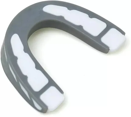 Капа боксерська Everlast EVERGEL MOUTH GUARD сіро-біла універсальна (оригінал) P00003597