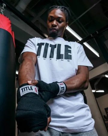 Бинти для боксу TITLE Boxing Gel Iron Fist Wraps черные