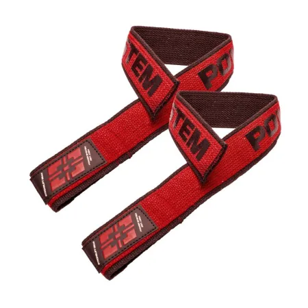 Лямки для тяги Power System PS-3401 Lifting Straps Duplex чорний/червоний