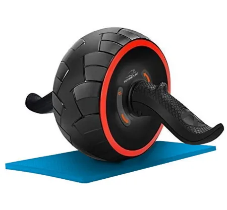 Колесо для преса PowerPlay 4326 зі зворотним механізмом AB Wheel Pro Чорно-червоне