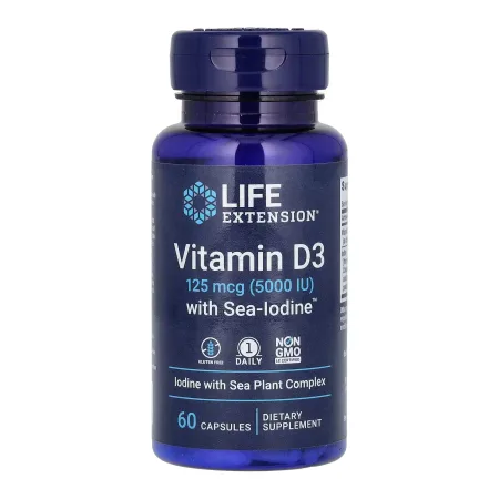 Vit D3 with Sea-Iodine™ 125 мкг (5000 IU) - 60 капсул