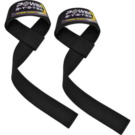 Лямки для тяги Power System PS-3400 Power Straps чорний/жовтий