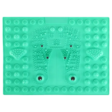 Килимок ортопедичний масажний з магнітами зелений