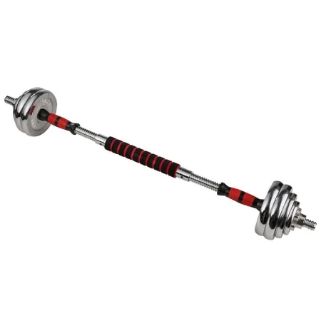 Гантелі розбірні хромовані з грифом в валізі 2 шт по 10 кг