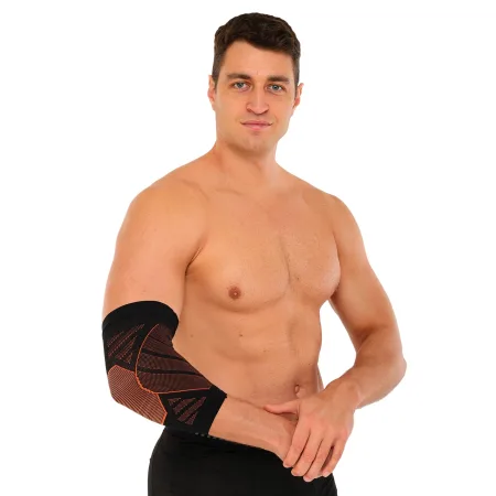 Налокотник еластичний MUTE 1 шт Черно-Зелений