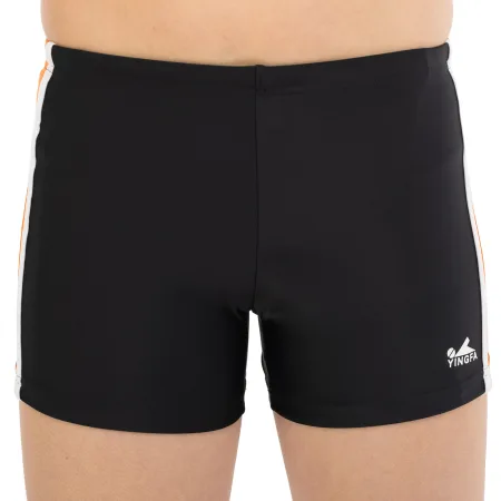 Плавки боксери для хлопчиків для плавання YINGFA вік 4-16 років чорний-оранжевий - 16