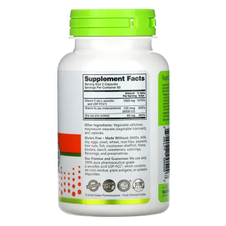 Vitamin C+D3 & Zinc - 100 капсул