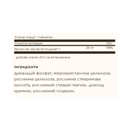 Chelated Iron - 100 таблеток