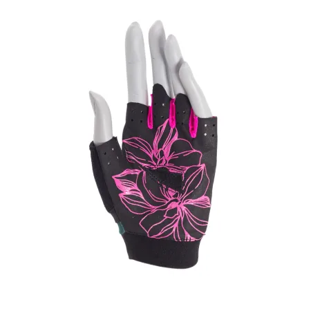 Рукавички для фітнесу MadMax MFG-770 Flower Power Gloves Black/Pink M