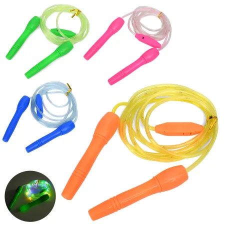 Light-up jump rope, 280 cm blue