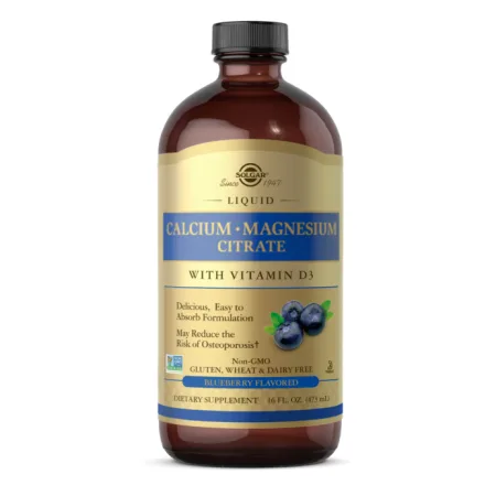 Liquid Calcium Magnesium Citrate with Vitamin D3 - 473 мл природня чорниця