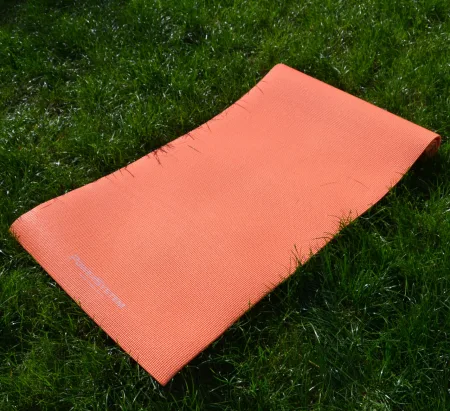 Килимок для йоги та фітнесу Power System PS-4014 PVC Fitness Yoga Mat апельсин 173x61x0,6