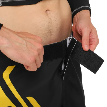 Шорти для змішаних єдиноборств ММА FISTRAGE розмір чорний-жовтий M