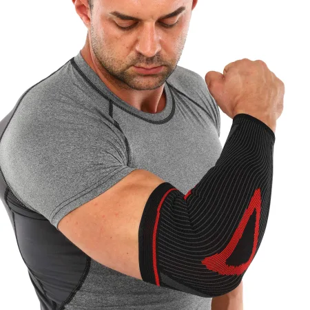 Elastic Elbow Sleeve with Fixing Strap SIBOTE 1 pc - 37.5 cm