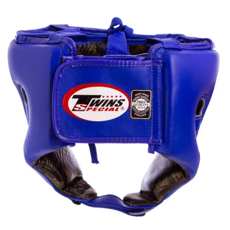 Шолом боксерський відкритий шкіряний TWINS HGL8-BL синій (оригінал) - L