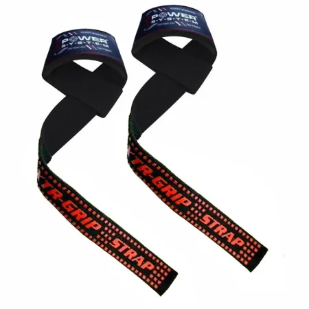 Лямки для тяги Power System PS-3430 XTR Grip Straps чорний/червоний
