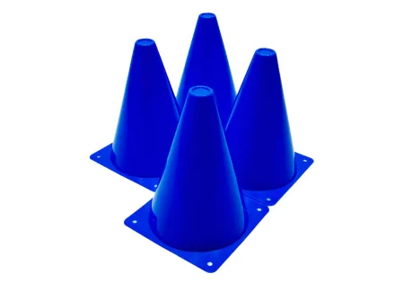 Конуси-фішки спортивні EasyFit 17 см (набір з 4 штук) сині