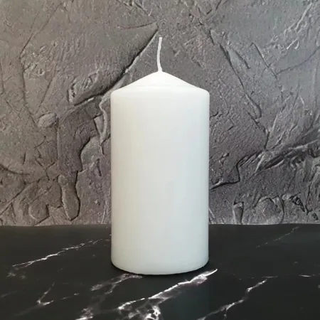 Свічка столова циліндр Bispol sw60/100 090 білий