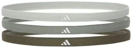 Adidas Hairbands 3pk Headband Green, Dark Gray, Gray Universal One Size (Original)