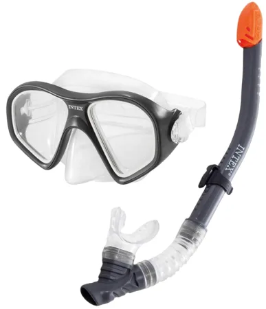 Набір для плавання Intex маска + трубка Black (55648)