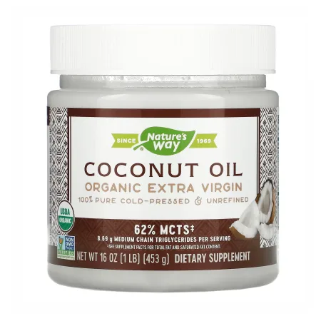 Organic Extra Virgin Coconut Oil - 473 мл