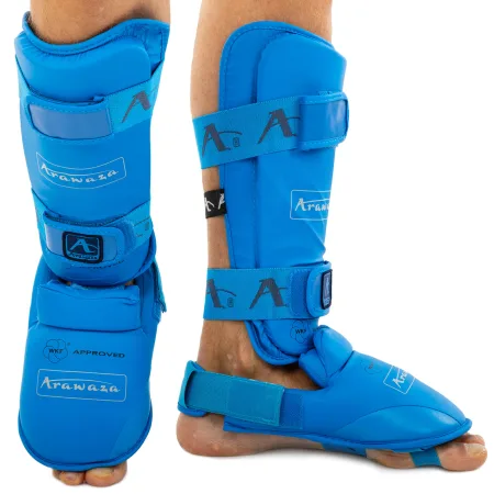 Захист гомілки та стопи для карате Araza BL Replica синій - M