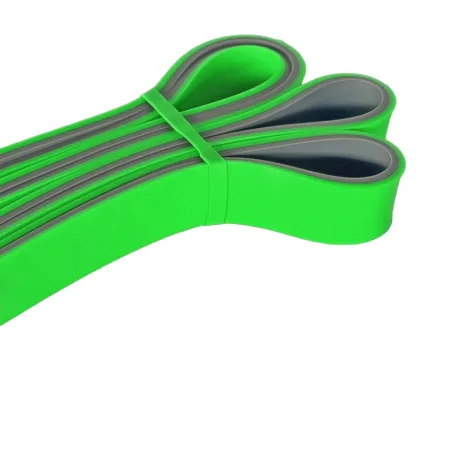 Еспандер-петля (гумка для фітнесу і кроссфіту) PowerPlay 4116 Double Colors Зелено/Сіра (16-32 кг)