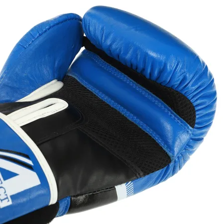 Рукавички боксерські шкіряні TT PERFORMANCE 10-14 унцій чорно-синій 10