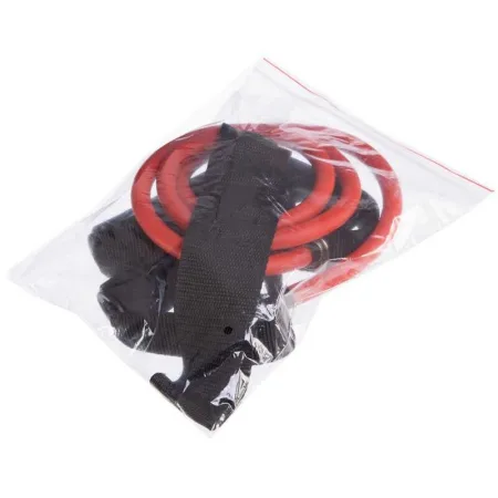 Еспандер трубчастий з ручками та фіксатором дверей довжина 120 см навантаження 13,7 кг червоний