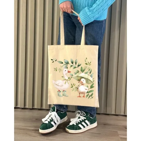 Екошопер BookOpt BK4103 веселі гусята бежевий