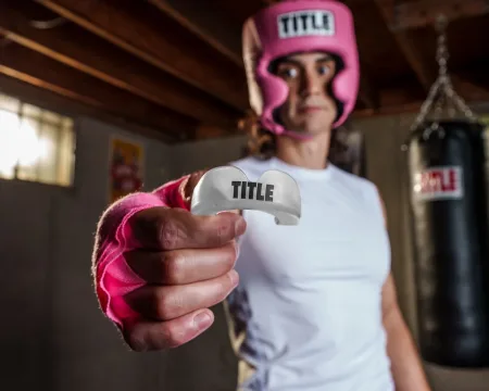 Капа TITLE Boxing Super Shield X2 дитяча прозора до 10 років