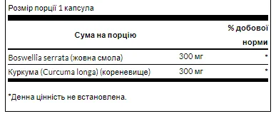Full Spect Boswellia and Curcumin - 60 капсул