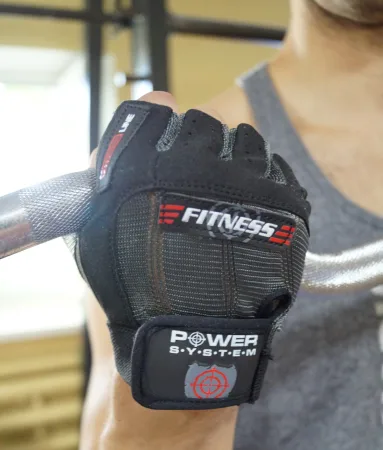 Рукавички для фітнесу Power System PS-2300 Fitness Grey/Black - L