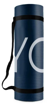 Килимок для йоги та фітнесу PowerPlay 4151 NBR Performance Mat синій 183x61x1,2