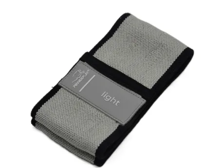 Тканева гумка для фітнесу та спорту PowerPlay 4111 Hip Band S Heavy сіра (d_64cm)