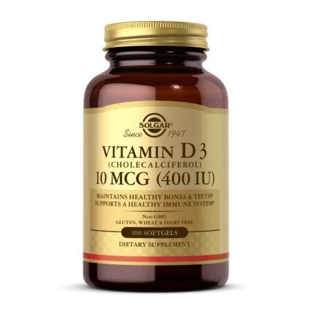 Vitamin D3 (Cholecalciferol) 10 мкг (400 IU) - 100 софтгель