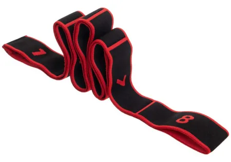 Еспандер стрічка EasyFit з петлями для тренувань червоний (HARD)