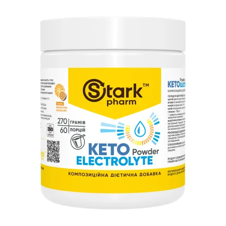 Keto Electrolyte Powder - 270 г маракуйя апельсин