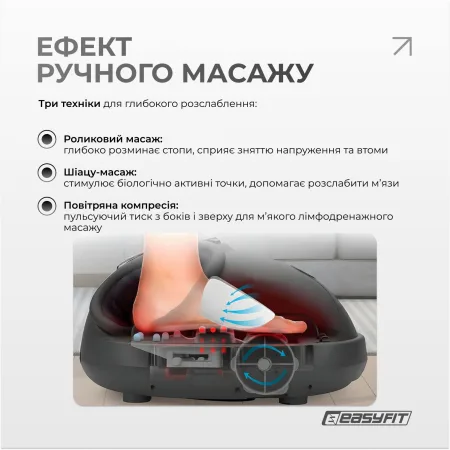 Масажер для ніг EasyFit лімфодренажний