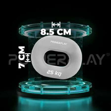 Еспандер кистьовий силіконовий PowerPlay PP-4336 Hand Grip Large 25 кг. сірий