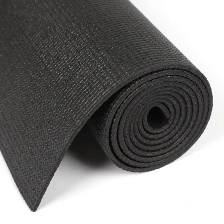 Килимок для фітнесу та йоги PVC Sport PVCY-4BK 173 см 61 см 4 мм Чорний