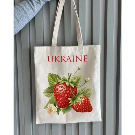 Екошопер BookOpt BK4086 полуниця. дивовижні ласощі, даровані природою бежевий універсальний