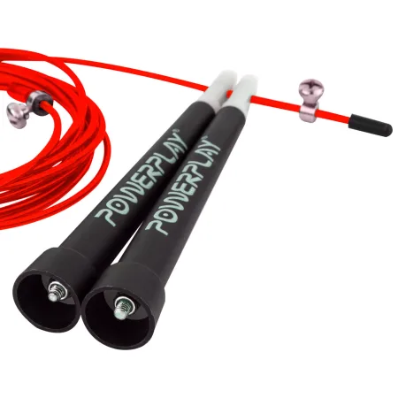 Скакалка швидкісна PowerPlay 4202 Ultra Speed Rope червона 2,9 m.