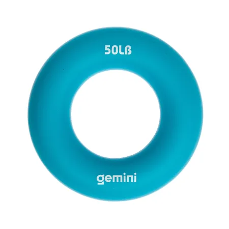 Еспандер кистьовий кільце силікон навантаження 22,5 кг синій - 9 см