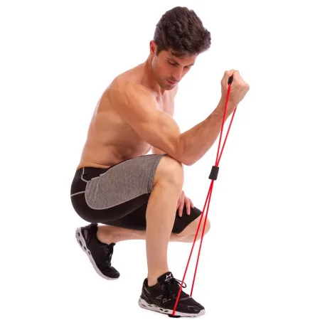 Еспандер EasyFit вісімка трубчастий рожевий