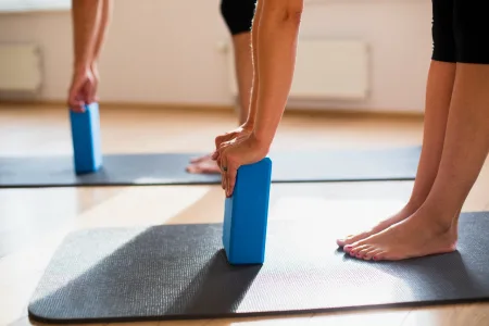 Yoga Block 2 pcs (Pair) PowerPlay 4006 Yoga Brick EVA Blue